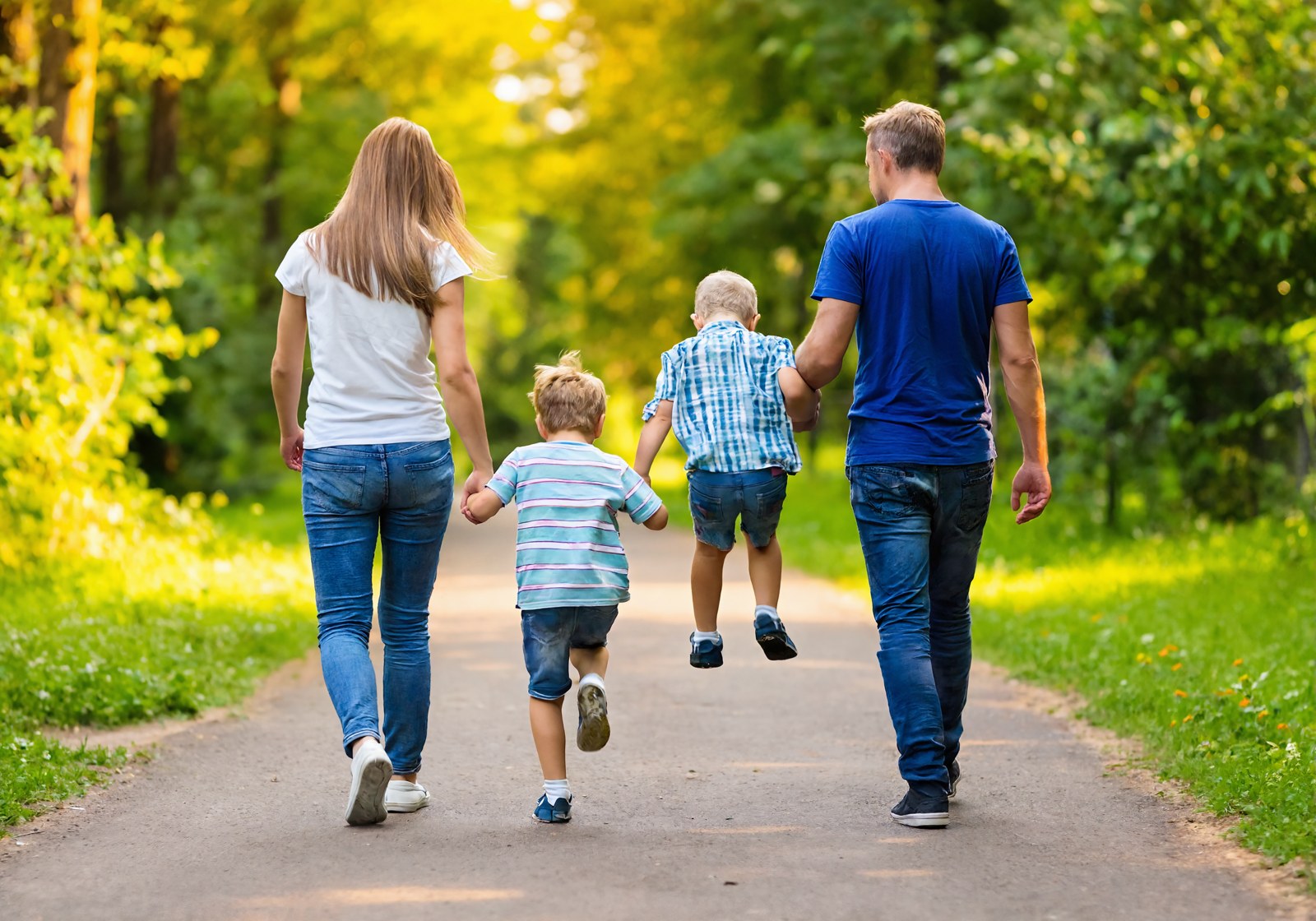 Family walking into Total Health Urgent Care, the urgent care clinic on Hwy 57 in Vancleave, MS